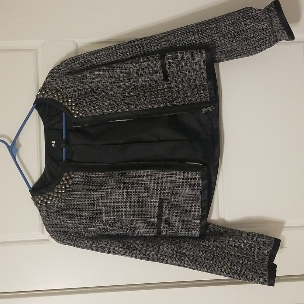 Embellished crop jacket
